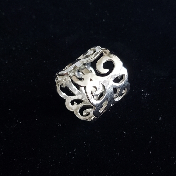 SOLD Silpada Sterling Silver Eden Wide Band Ring R3269 Size 8 - Picture 1 of 4